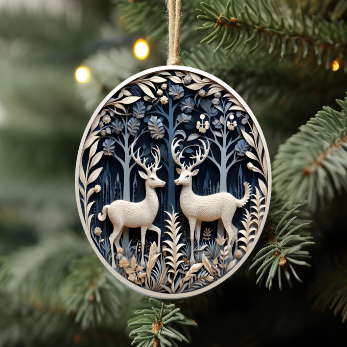 3D Deer Ornament - Ceramic ๐ฆ๐