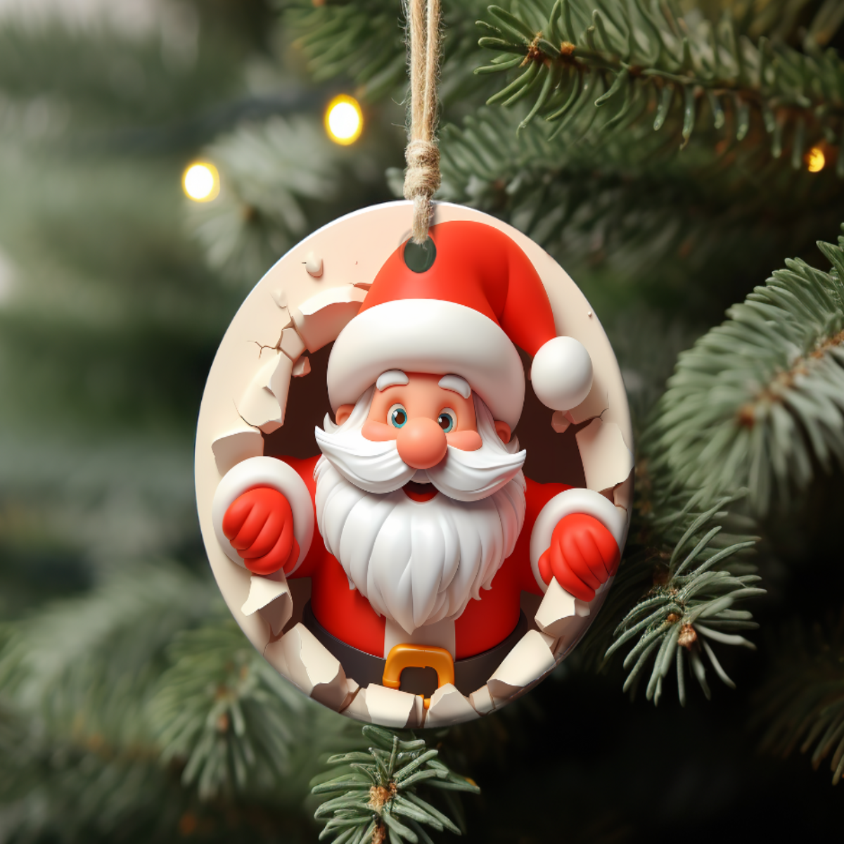 3D Santa Ornament β White Background π
βοΈ