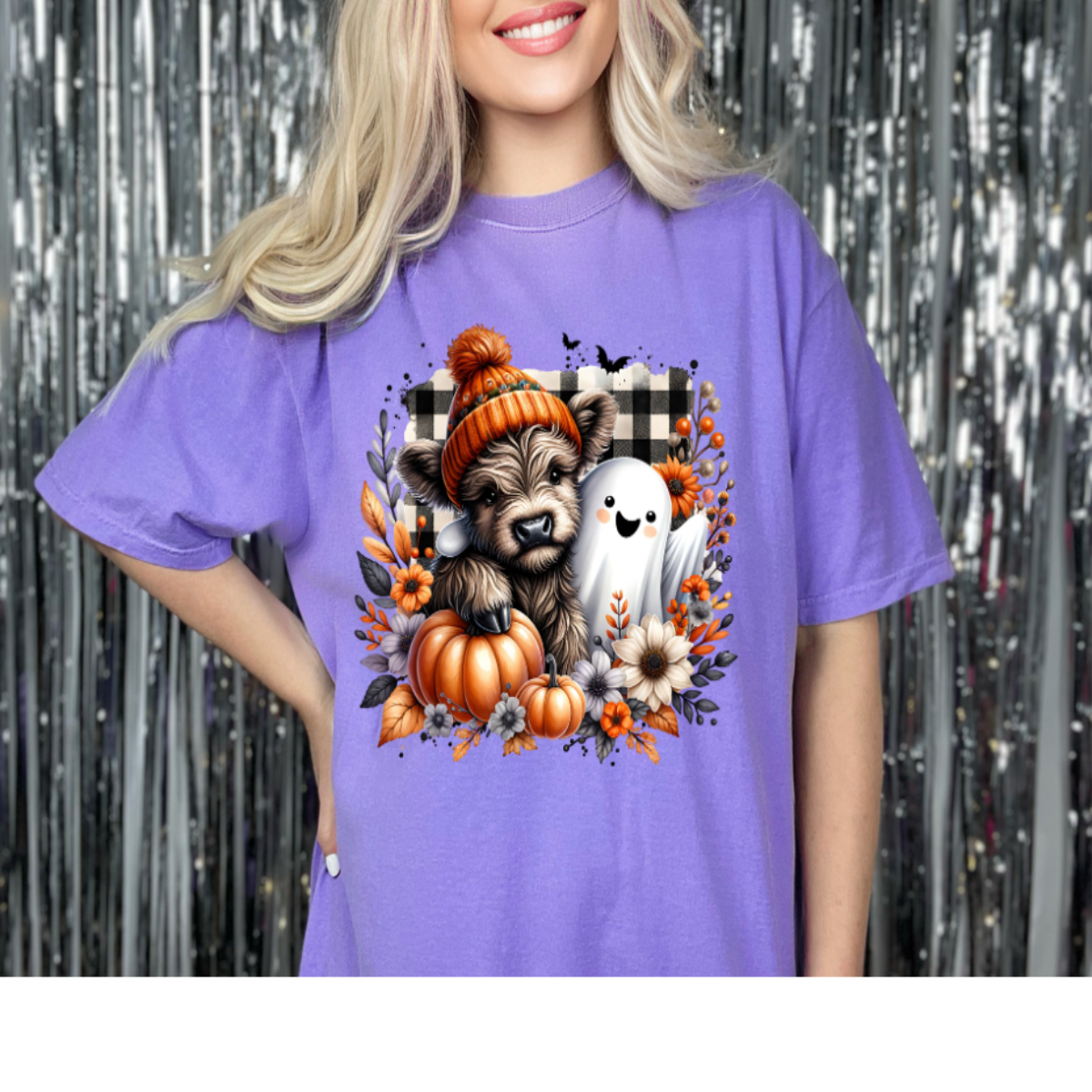 Highland Cow and Ghost Friend T-Shirt ππ»