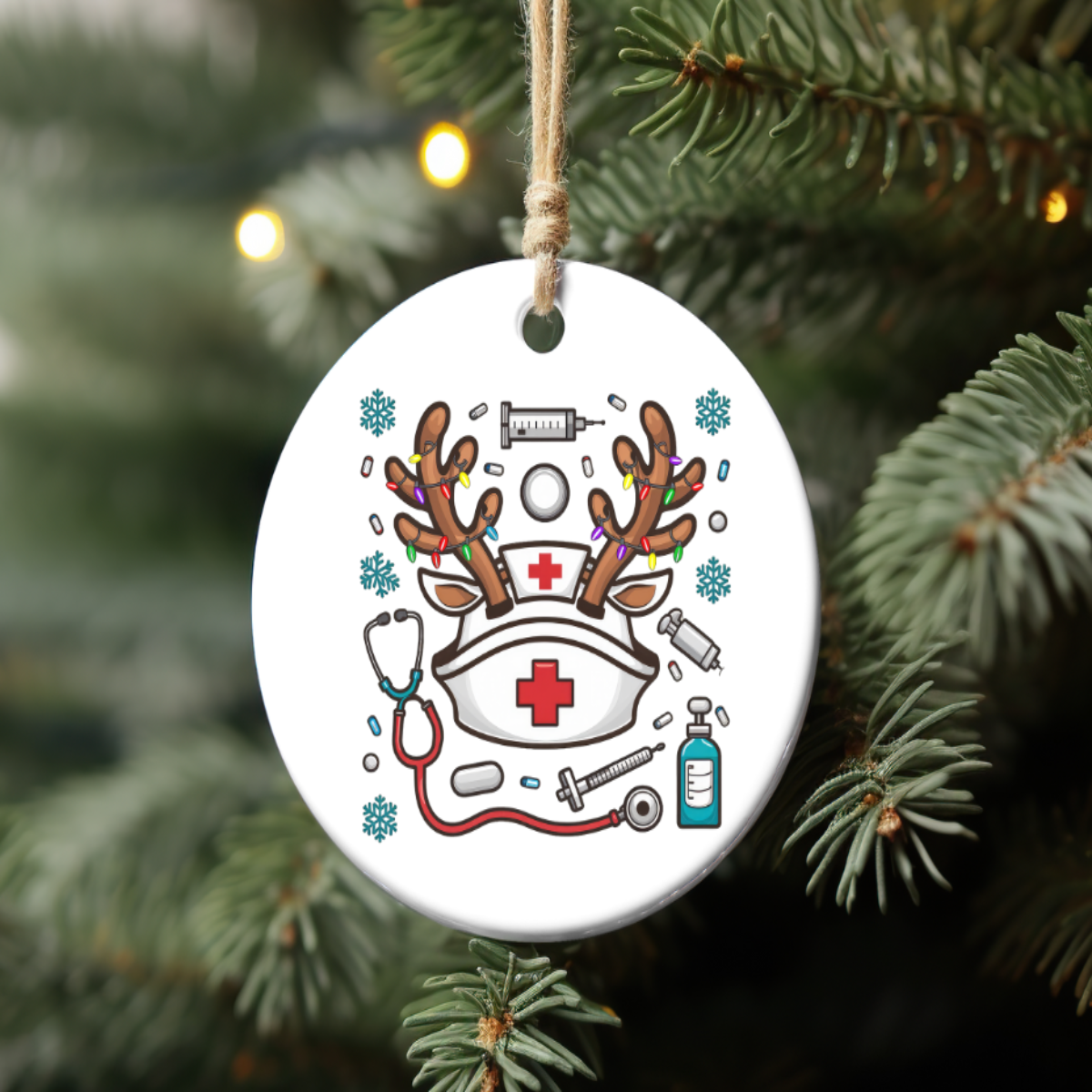 Deer Nurse Ornament 🦌💉