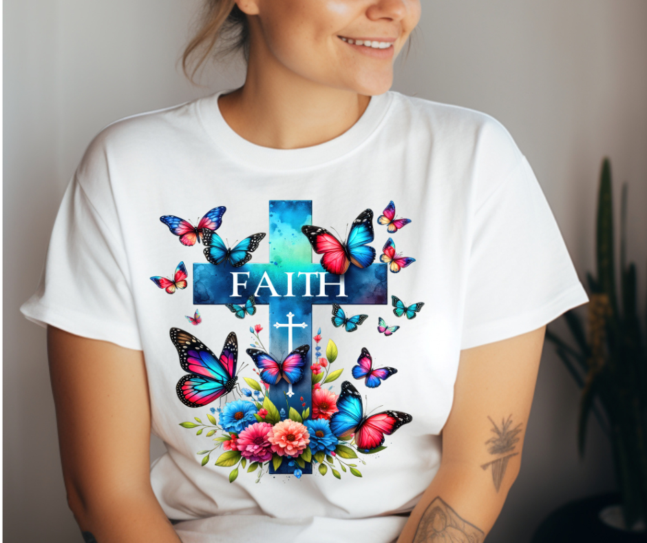 Faith and Butterflies T-Shirt 🦋✝️