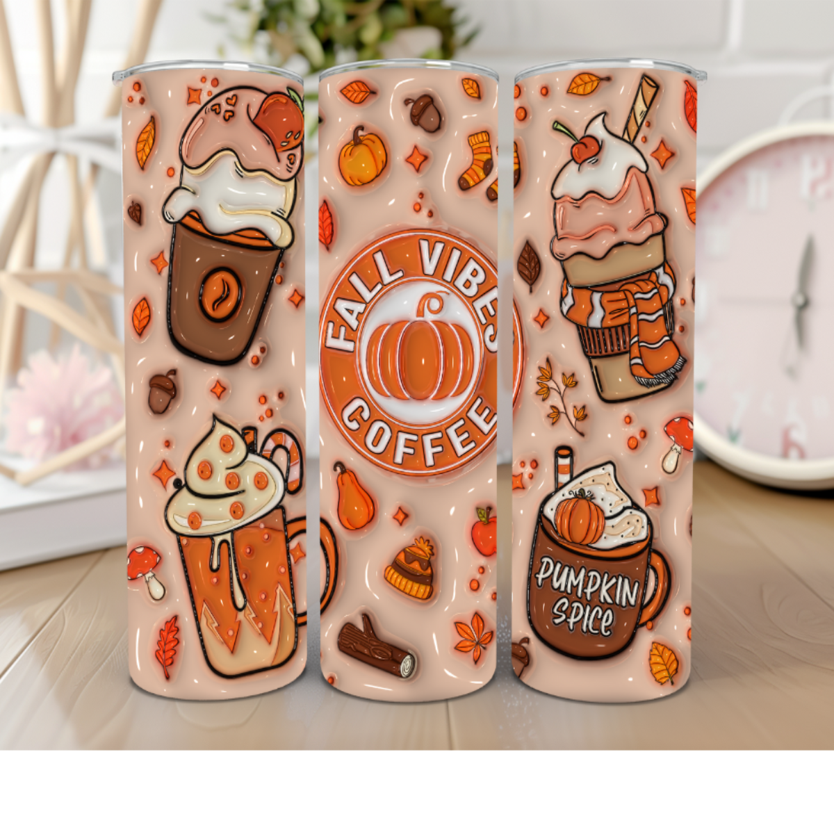 Fall Vibes 20 oz Tumbler πβοΈ