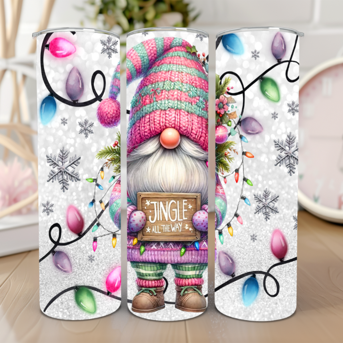 Jingle All The Way Gnome 20 Oz Tumbler π
πβ¨