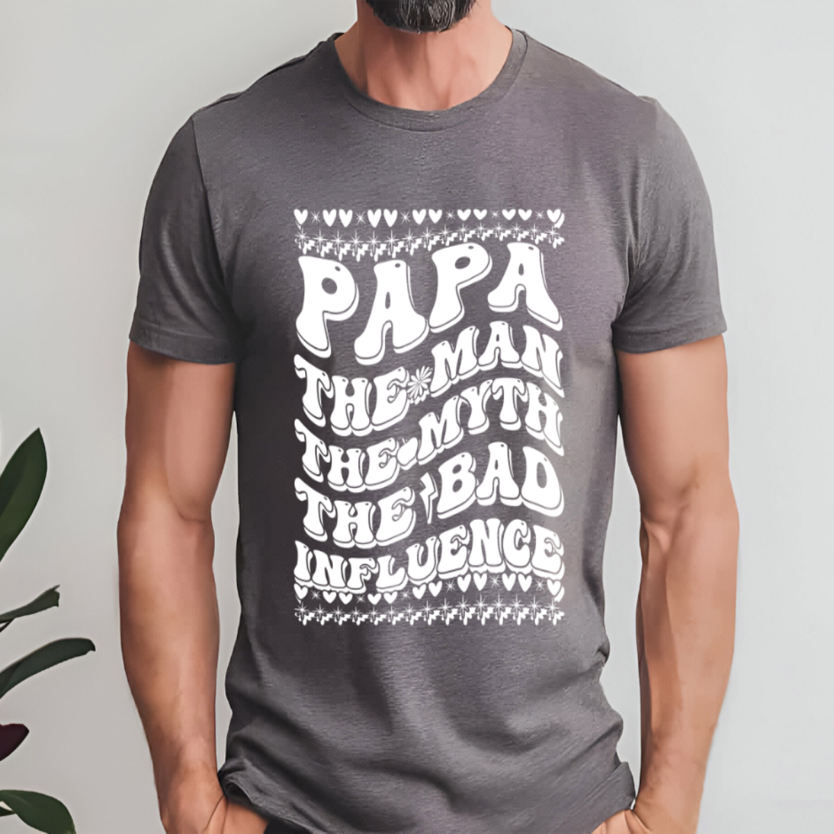 Papa The Man T-Shirt ππͺ
