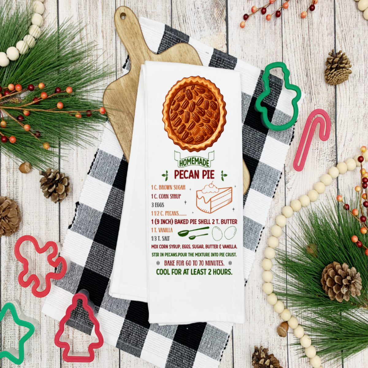 Pecan Pie Recipe T-Towel π₯§π