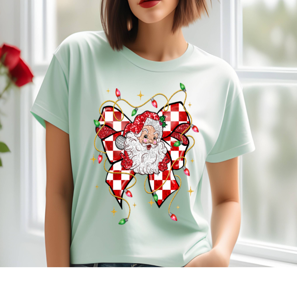 Santa Bow T-Shirt π
π