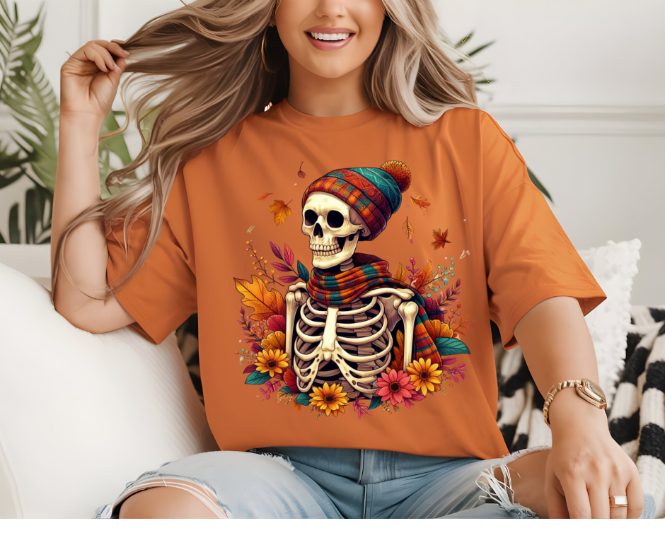 Skeleton with Flowers T-Shirt ππΈ