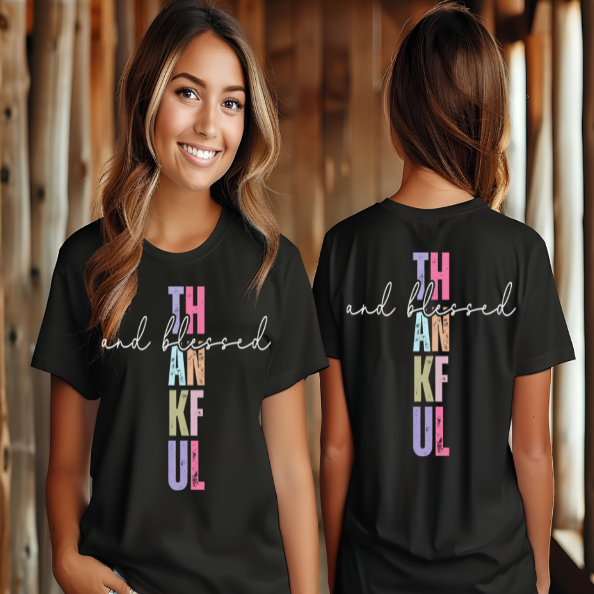 Thankful and Blessed T-shirt ππ