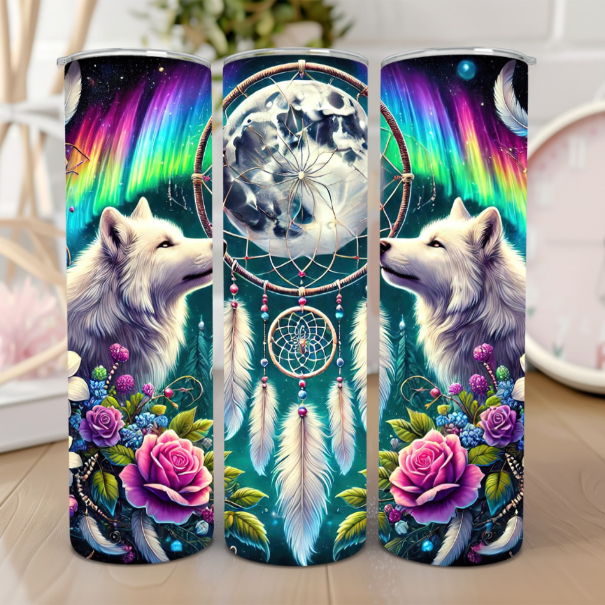 πΊ Wolves & Dreamcatchers 20 Oz Tumbler π