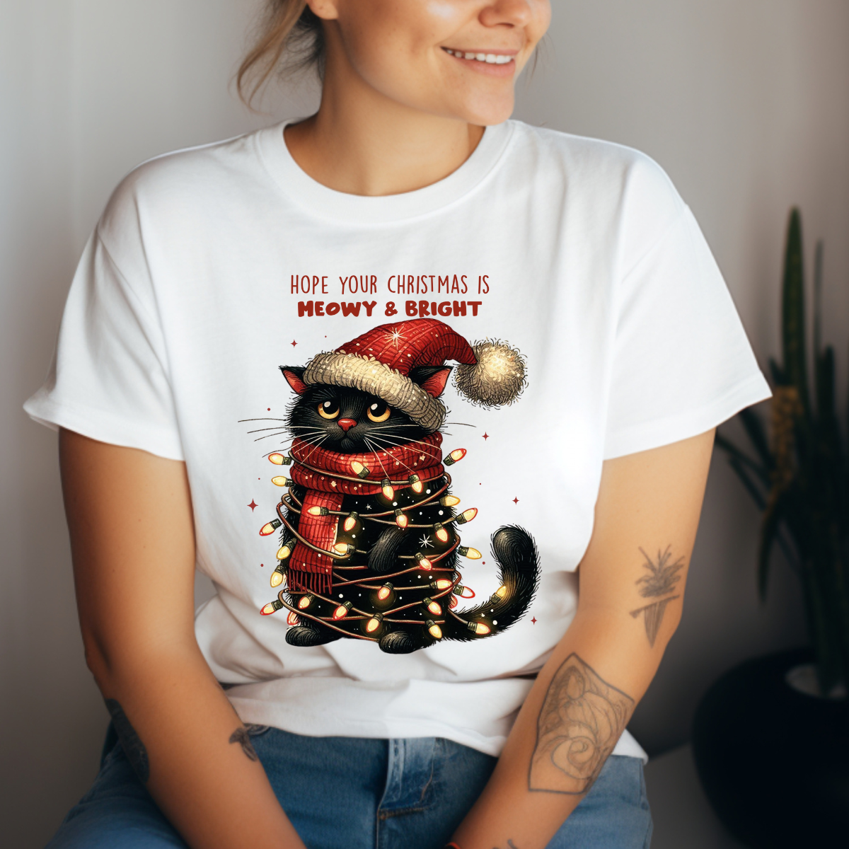 Cat Lights Tshirt