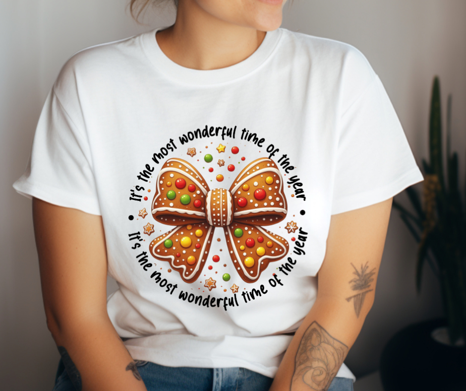 Wonderful Time of the Year Bow T-shirt πβ¨
