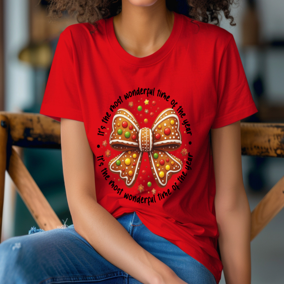 Wonderful Time of the Year Bow T-shirt πβ¨