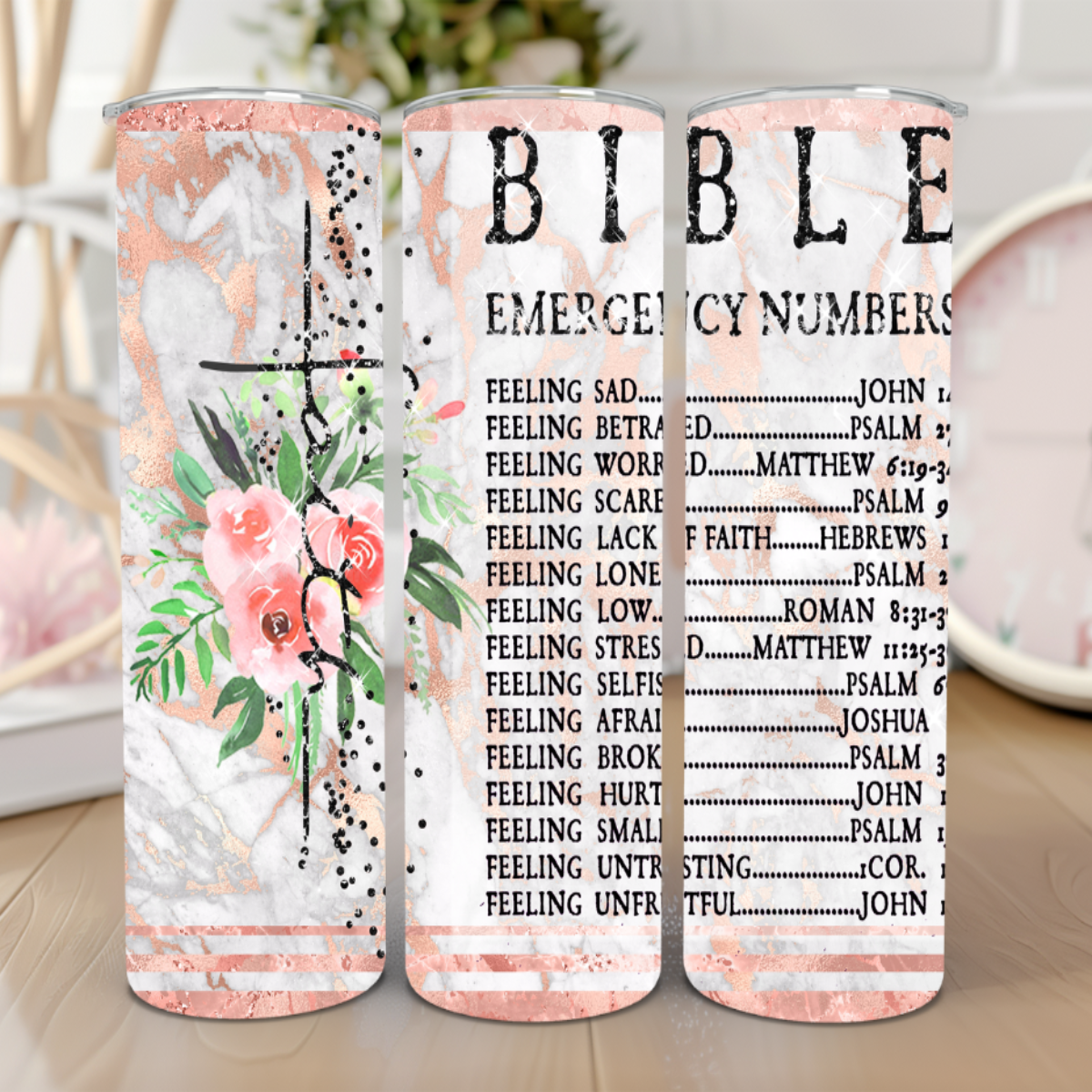 Bible Emergency 20 oz Tumbler ✝️📖🥤