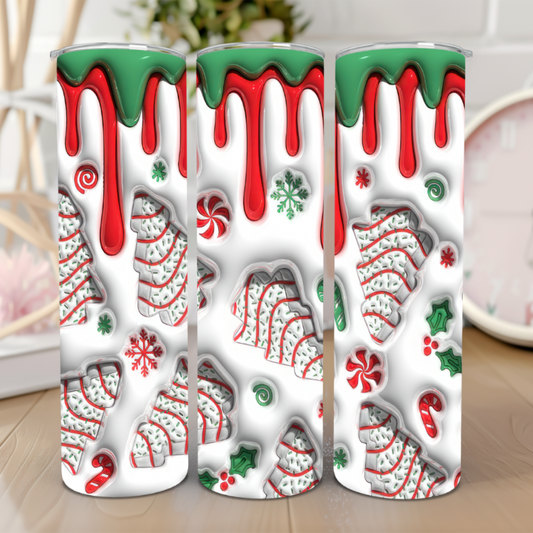 Christmas Cakes 20 Oz Tumbler 🎄🍰