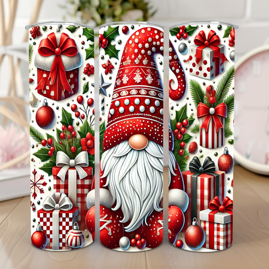 Christmas Gnome 20 Oz Tumbler 🎄🎅