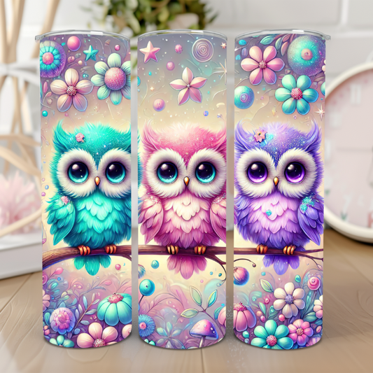 🦉 Colorful Owls 20 Oz Tumbler 🦉