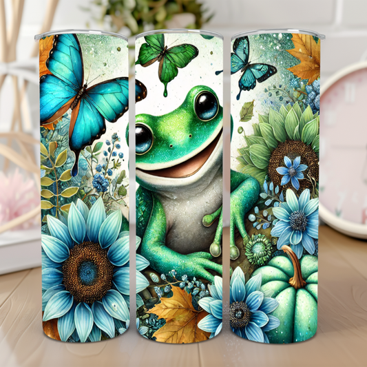 Frog and Butterflies 20 Oz Tumbler 🐸🦋