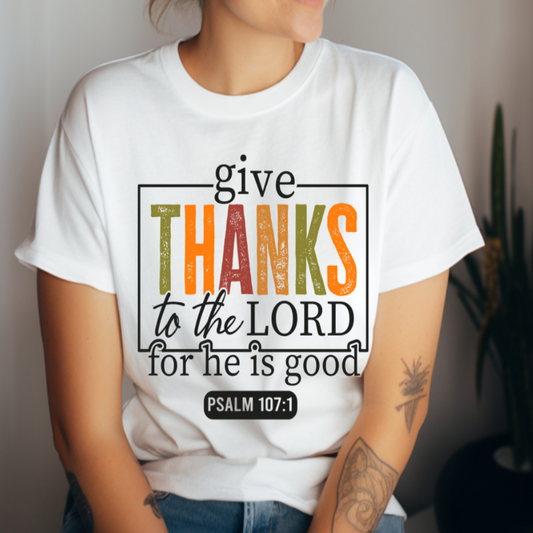 Give Thanks To The Lord T-shirt ✨🙏🍁