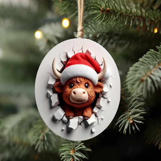 Holiday Cow Ornament 🎄🐄