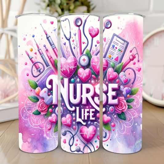 Nurse Life 20 Oz Tumbler 🩺💉