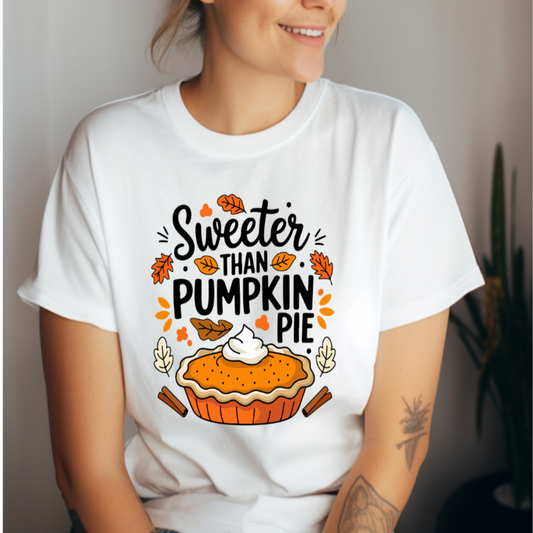 Sweeter Than Pumpkin Pie T-shirt 🎃🥧