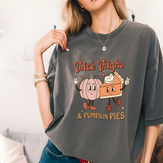 Thick Thighs and Pumpkin Pies T-shirt 🎃🍂