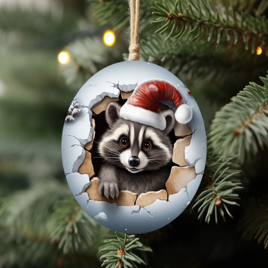 Raccoon Ornament 🦝✨